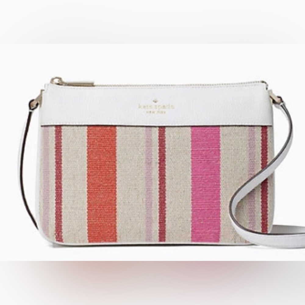 Kate Spade New York Striped Canvas Crossbody